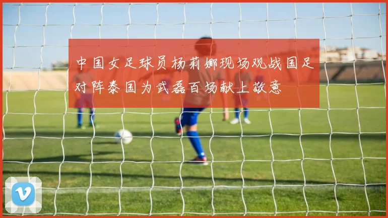 中国女足球员杨莉娜现场观战国足对阵泰国为武磊百场献上敬意